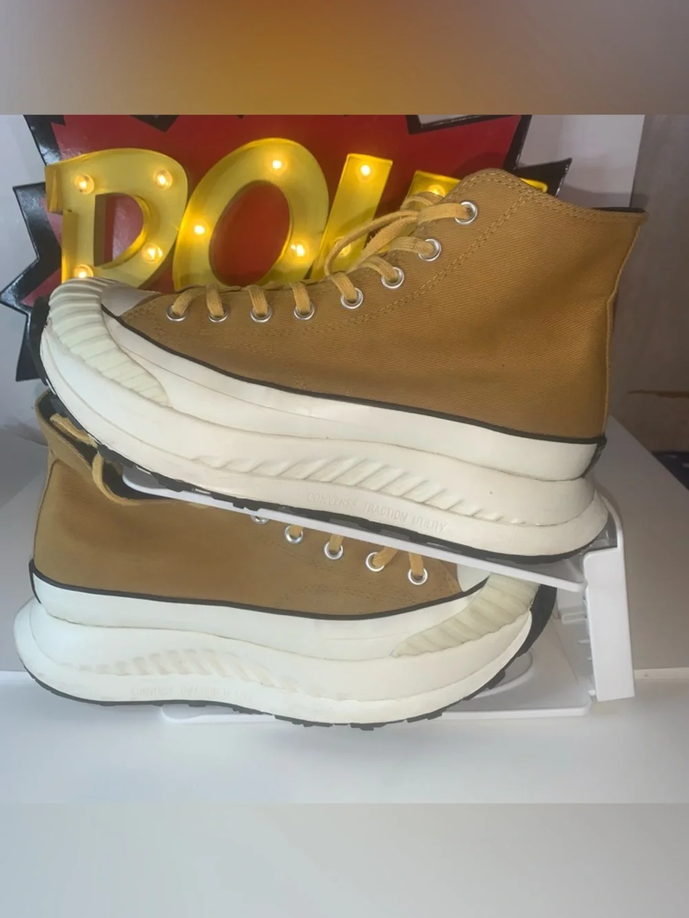 Converse Chuck 70 AT-CX High platform - Bunt Honey; Men’s 10.5 -Used No Box - Picture 4 of 11